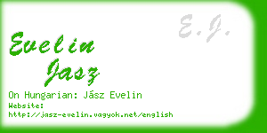 evelin jasz business card